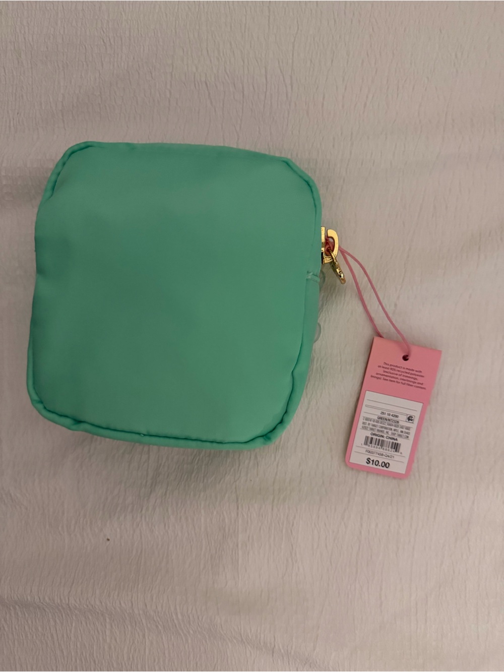 Stoney Clover Lane X Target small Green Square Cosmetic Pouch